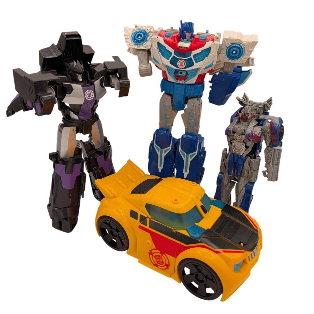 Transformers RID 2015 Lot Optimus Prime Bumblebee Steeljaw Parts Kidcore Rescue